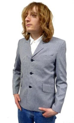 'Barrett' - Retro Mod Houndstooth Blazer By MADCAP -Fashionable Men's Clothing Store Barratt Blazer Jacket Madcap England1 34731.1666958544