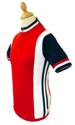 'Hi-Wheel' - Madcap Retro Mod Cycling Top RED/NAVY 8 'Hi-Wheel' - Madcap Retro Mod Cycling Top RED/NAVY -Fashionable Men's Clothing Store Hi wheel SS Red5 61192.1666957441