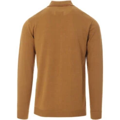 Crawdaddy Micro Dash LS Polo (Navy) -Fashionable Men's Clothing Store LS crawdaddy tan 02 40871.1661270537 4