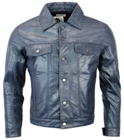 Badlands Retro Leather Jacket (DB) -Fashionable Men's Clothing Store Madcap England Badlands Jacket3 69079.1661273662