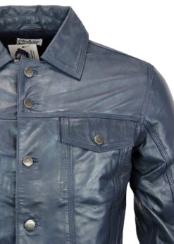 Badlands Retro Leather Jacket (DB) -Fashionable Men's Clothing Store Madcap England Badlands Jacket4 31163.1661273664