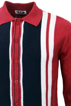 Donovan Retro Mod Polo Cardigan (N)