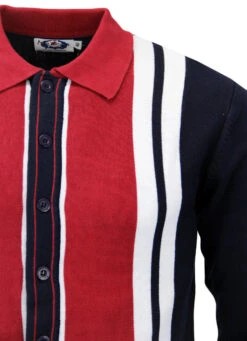 Donovan Retro Mod Polo Cardigan (M) -Fashionable Men's Clothing Store Madcap England Donovan Polo2 97677.1661338363