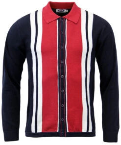 Donovan Retro Mod Polo Cardigan (M) -Fashionable Men's Clothing Store Madcap England Donovan Polo 64492.1661338360