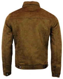 Ealing Retro Mod Faux Suede Jacket -Fashionable Men's Clothing Store Madcap England Ealing Jacket Brown5 07050.1661271479