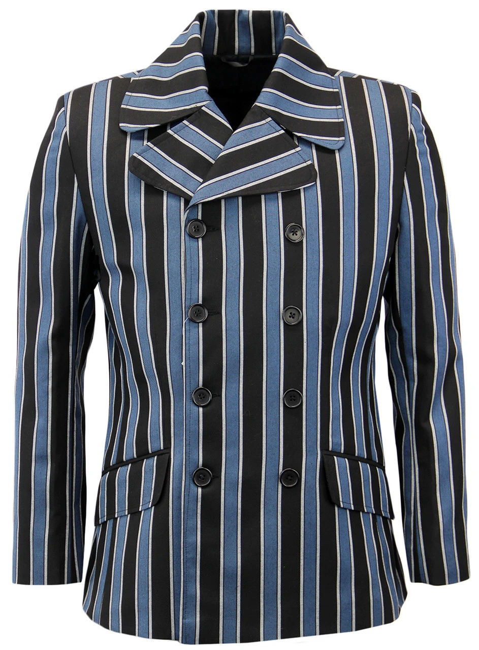 Howl MADCAP Double Breasted Retro Stripe Blazer 1 Howl MADCAP Double Breasted Retro Stripe Blazer