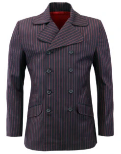 Howl Retro Mod DB Boating Blazer NR -Fashionable Men's Clothing Store Madcap England Howl Blazer Navy Red 37979.1661273237 2