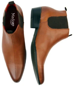 Lightfoot Mod Chelsea Boots (BrS) -Fashionable Men's Clothing Store Madcap England Lightfoot Leather Tan3 00231.1661338196 2