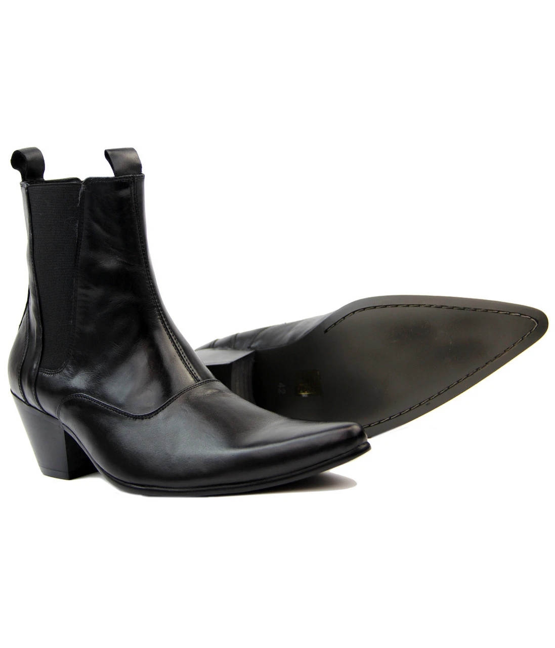 Outlaw Mod Cuban Chelsea Boots (Br) 1 Outlaw Mod Cuban Chelsea Boots (Br)