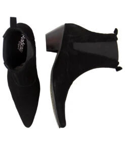 Outlaw Mod Cuban Chelsea Boots (Br) 19 Outlaw Mod Cuban Chelsea Boots (Br) -Fashionable Men's Clothing Store Madcap England Outlaw Suede Black3 63992.1661338505