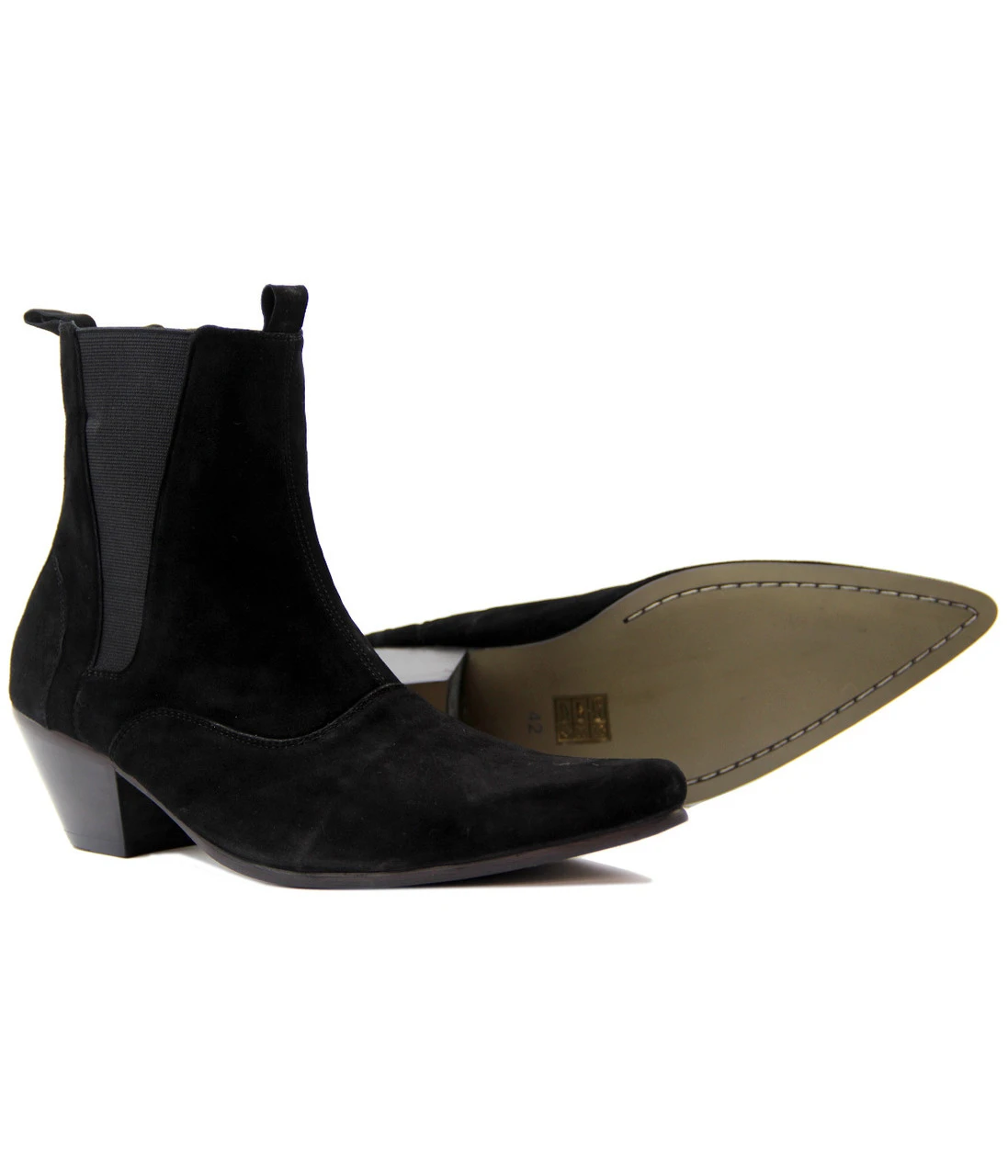 Outlaw Mod Cuban Chelsea Boots (Br) 5 Outlaw Mod Cuban Chelsea Boots (Br) - Image 5