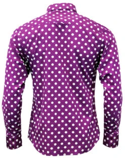 Penny Dot Lane Retro 60s Mod Shirt 25 Penny Dot Lane Retro 60s Mod Shirt -Fashionable Men's Clothing Store Madcap England Penny Dot Lane Purple3 43557.1661339153 2
