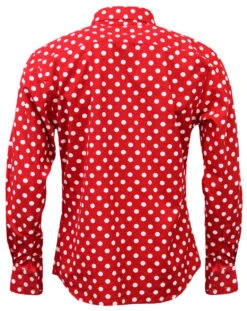 Penny Dot Lane Retro 60s Mod MADCAP Shirt (B/G) -Fashionable Men's Clothing Store Madcap England Penny Dot Lane Red3 68075.1661339059 3
