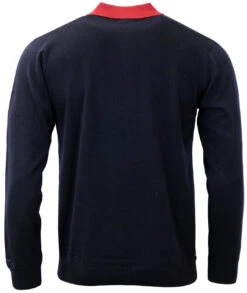 Pinstripe Marriott Polo Cardigan N -Fashionable Men's Clothing Store Madcap England Pinstripe Marriott Navy3 77791.1661338384 1