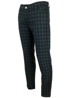 Tartan Trews Retro Mod Trousers BR -Fashionable Men's Clothing Store Madcap England Tartan Trew Green31 27702.1661273650 2