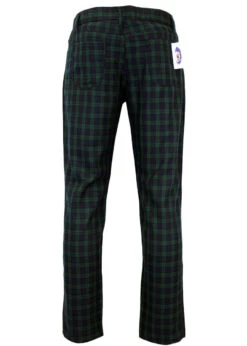 Tartan Trews Retro Mod Trousers BW -Fashionable Men's Clothing Store Madcap England Tartan Trew Green41 33380.1661273651