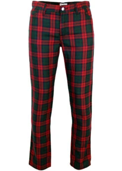 Tartan Trews Retro Mod Trousers BG -Fashionable Men's Clothing Store Madcap England Tartan Trew Green 69203.1661273635 1