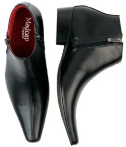 Thunderbolt MADCAP Chisel Toe Chelsea Boots (BL) -Fashionable Men's Clothing Store Madcap England Thunderbolt Leather Black3 05456.1661274163 2