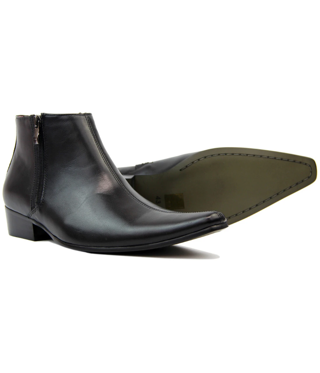 Thunderbolt MADCAP Chisel Toe Chelsea Boots (Br) 12 Thunderbolt MADCAP Chisel Toe Chelsea Boots (Br) - Image 12