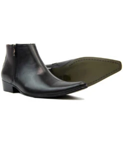 Thunderbolt MADCAP Chisel Toe Chelsea Boots (DB) -Fashionable Men's Clothing Store Madcap England Thunderbolt Leather Black4 29711.1661274164 3