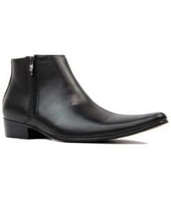 Thunderbolt MADCAP Chisel Toe Chelsea Boots (BS) -Fashionable Men's Clothing Store Madcap England Thunderbolt Leather Black 93349.1661274161