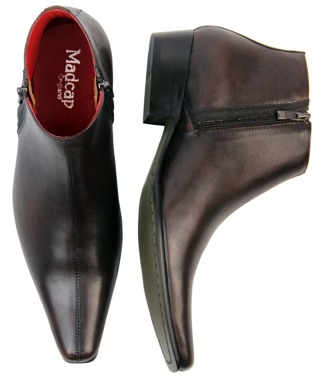 Thunderbolt MADCAP Chisel Toe Chelsea Boots (Br) 13 Thunderbolt MADCAP Chisel Toe Chelsea Boots (Br) - Image 13