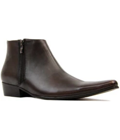 Thunderbolt MADCAP Chisel Toe Chelsea Boots (DB) -Fashionable Men's Clothing Store Madcap England Thunderbolt Leather Brown 53842.1661272903 3