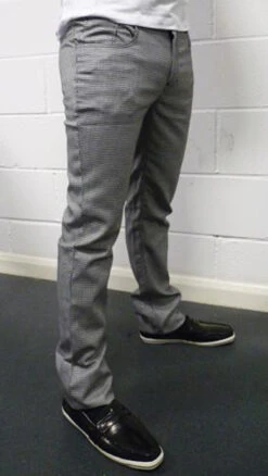 Barrett Mens Retro Mod Dogtooth Trousers By MADCAP -Fashionable Men's Clothing Store Madcap Barratt Dogtooth Slim Trousers5 58432.1666958521