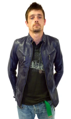 'Fonda' Retro Indie Leather Racer Jacket By MADCAP