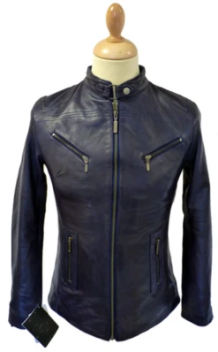 'Fonda' Retro Indie Leather Racer Jacket By MADCAP -Fashionable Men's Clothing Store Madcap Fonda Leather Jacket7 44393.1666957574