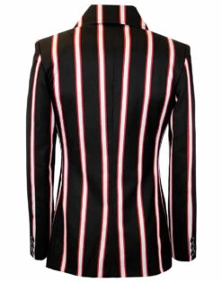 Howl MADCAP Double Breasted Retro Stripe Blazer 25 Howl MADCAP Double Breasted Retro Stripe Blazer -Fashionable Men's Clothing Store Madcap Howl Black Blazer2 74357.1661272654