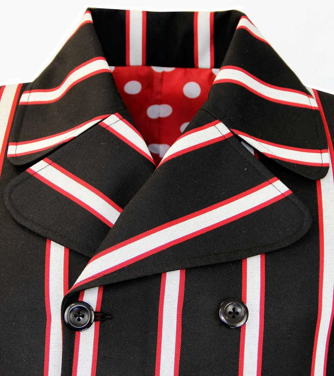 Howl MADCAP Double Breasted Retro Stripe Blazer 4 Howl MADCAP Double Breasted Retro Stripe Blazer - Image 4