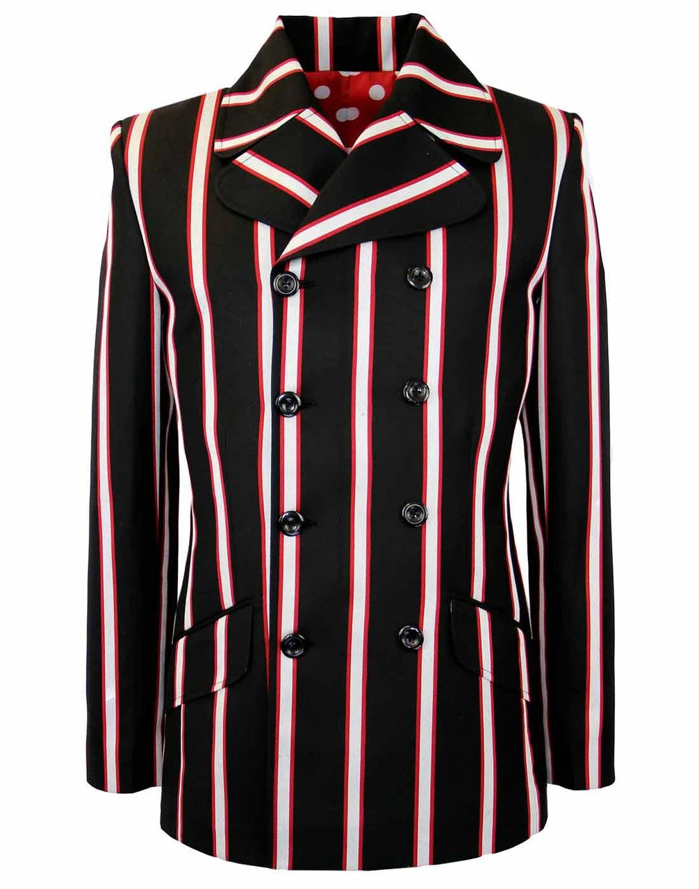 Howl MADCAP Double Breasted Retro Stripe Blazer 2 Howl MADCAP Double Breasted Retro Stripe Blazer - Image 2