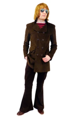 King Bee MADCAP Retro Mod Stripe Atom Neck Tee C -Fashionable Men's Clothing Store Madcap King Bee Top C6 51457.1666957220