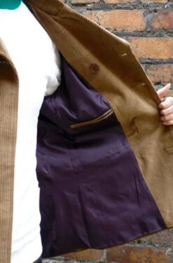 The Rare Breed - MADCAP Mens Retro Mod Jacket (C) -Fashionable Men's Clothing Store Madcap Rare Breed Jacket Tan Cord1 79748.1666958209