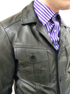 West 1 Gibson Retro Leather Jacket By MADCAP (Bl) -Fashionable Men's Clothing Store Madcap West One Retro Leather JktB4 75541.1666957964