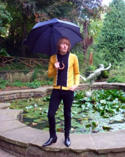 'Mustard Marriott' - Retro Mod Sixties Mens Polo -Fashionable Men's Clothing Store Mustard Marriot2 71611.1666957486