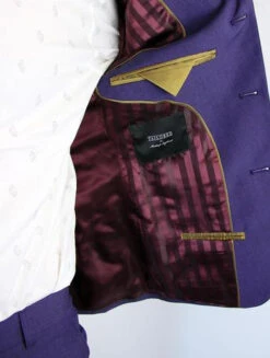 Tailored By Madcap Mod Mohair Suit Jacket (Plum) -Fashionable Men's Clothing Store Purple mohair suit label1 19099.1664291253