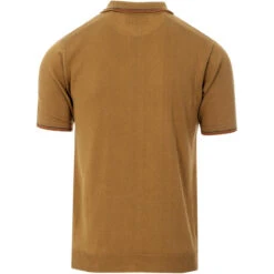 Crawdaddy Micro Dash Knit Polo (IP) -Fashionable Men's Clothing Store crawdaddy caramel 02 45162.1661272892 2