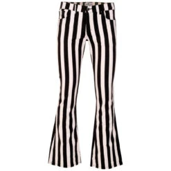 Holy Roller Retro Stripe Flares B/G -Fashionable Men's Clothing Store holy roller black white 01 63831.1661261462