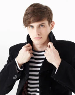 In Crowd High Collar Cord Jacket -Fashionable Men's Clothing Store kingbee incrowd 70879.1661273496 1