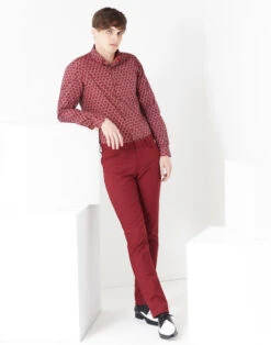 Logan Slim Mod Hopsack Trousers Bu -Fashionable Men's Clothing Store loganslim shirt jam 21852.1661269373