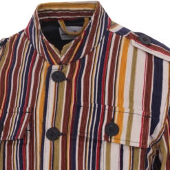 Pepper Mod Cord Tunic Jacket (Ink) -Fashionable Men's Clothing Store madacpeng cord stripe jacket multi detail 10035.1661265338 3