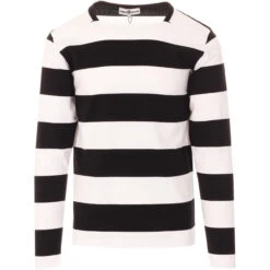 Ally Pally Mod Straight Neck LS Tee -Fashionable Men's Clothing Store madcap ally pally black white 01 93755.1661269990 1