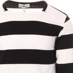 Ally Pally Mod Straight Neck Tee R -Fashionable Men's Clothing Store madcap ally pally black white 02 08126.1661269990