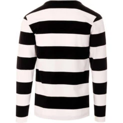 Ally Pally Mod Straight Neck LS Tee -Fashionable Men's Clothing Store madcap ally pally black white 03 08821.1661269992 1