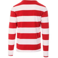 Ally Pally Mod Straight Neck LS Tee -Fashionable Men's Clothing Store madcap ally pally red white 02 56982.1661261349 1