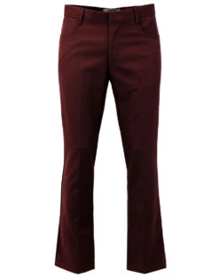 Logan Bootcut Hopsack Trousers (St) -Fashionable Men's Clothing Store madcap bootcut hopsack trousers burgundy 4 88701.1661269348 3