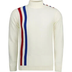 Racing Coleridge 60s Mod Jumper (P) -Fashionable Men's Clothing Store madcap coleridge juper white front 51964.1661261019 2