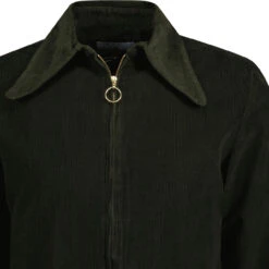 Ziggy Beagle Collar Cord Shirt CB -Fashionable Men's Clothing Store madcap cord overshirt green detail 84053.1664883115